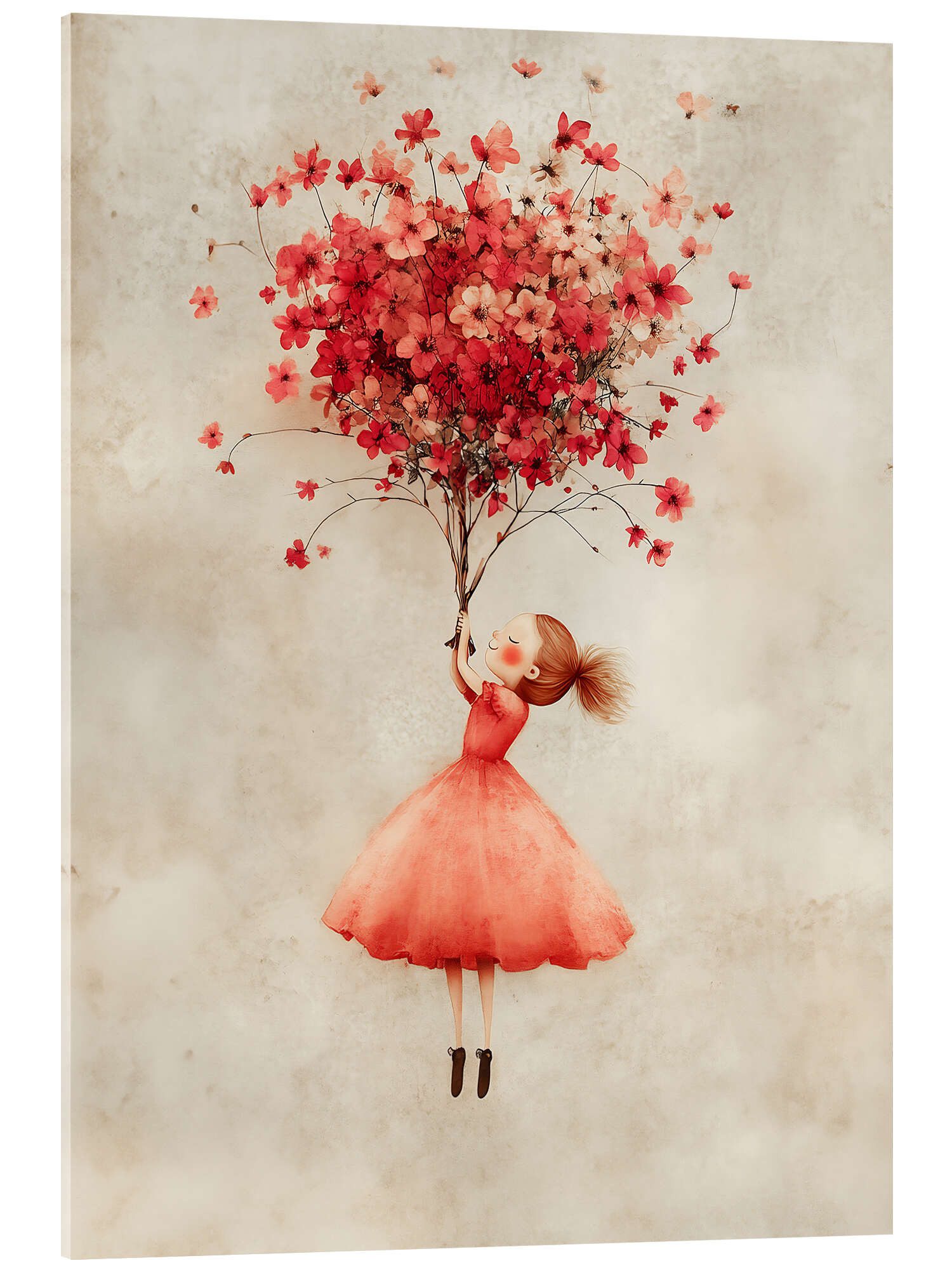 Posterlounge Wandbild Roter Blumenstrauß, Annika Persson, erhältlich als Poster, Leinwandbild, Wandsticker oder Acrylglasbild