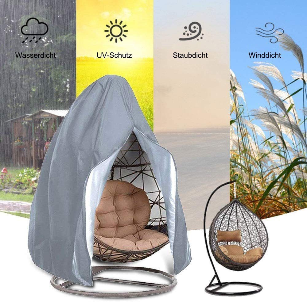 DOPWii Gartenmöbel-Schutzhülle Hängesessel Abdeckung, mit Kordelzug, günstig online kaufen