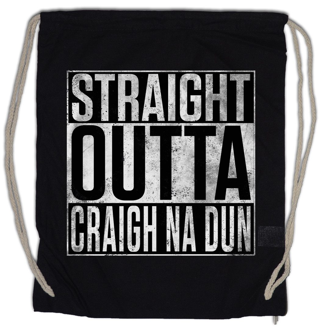 Urban Backwoods Turnbeutel Straight Outta Craigh Na Dun Turnbeutel Scots Scotland Schottland (1-tlg), Outlander Schottisch scotish Fraser