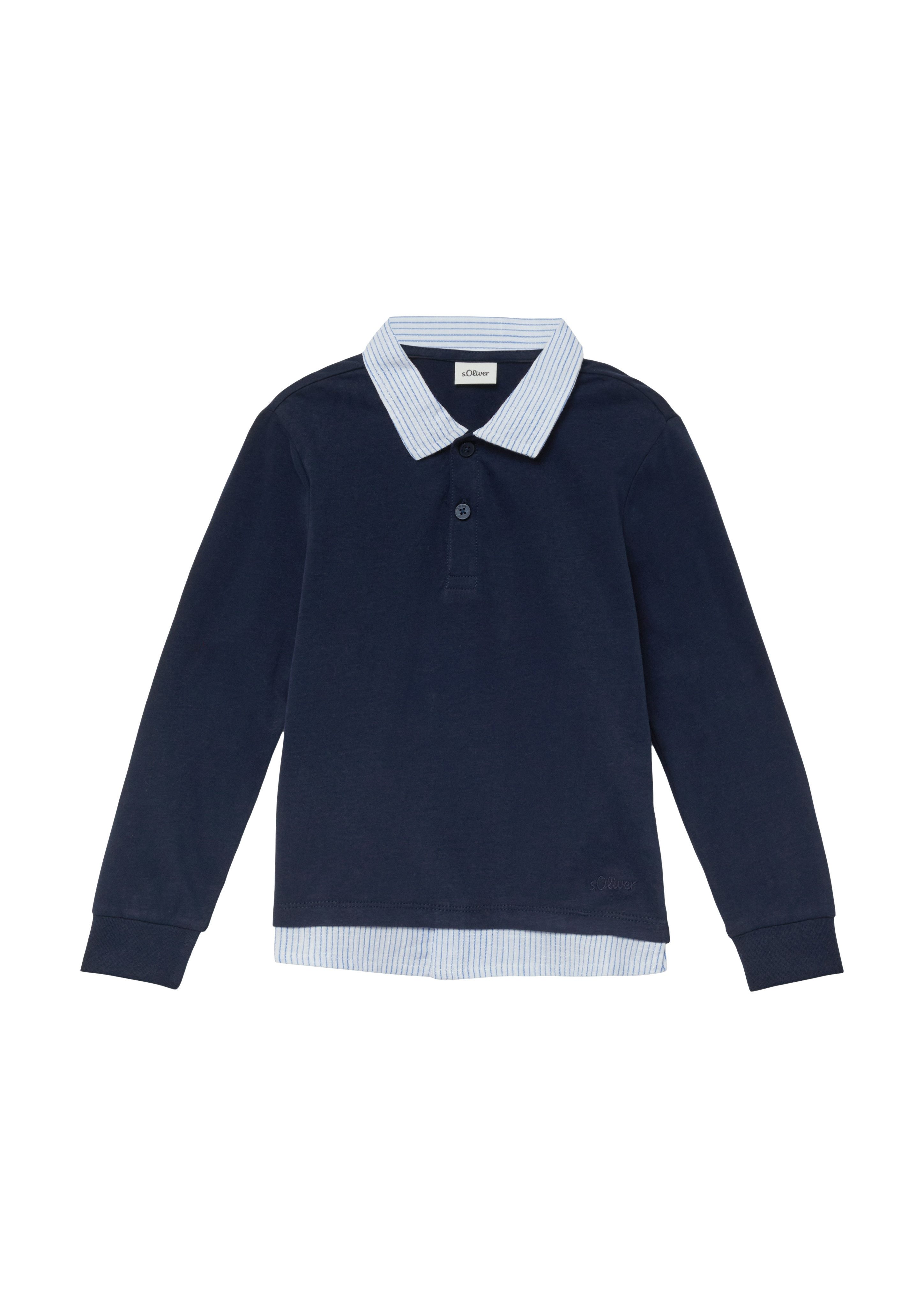 s.Oliver Junior 2-in-1-Langarmshirt im Doppel-Layer-Look
