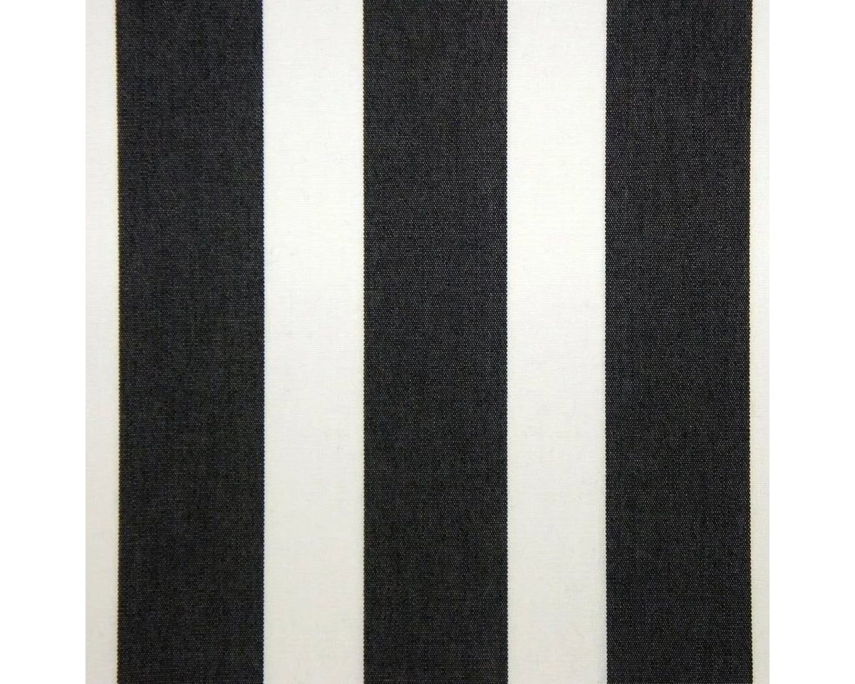 Thumbnail - Stofferia Stoff Outdoorstoff Acrisol Listado Negro, Breite 160 cm, Meterware