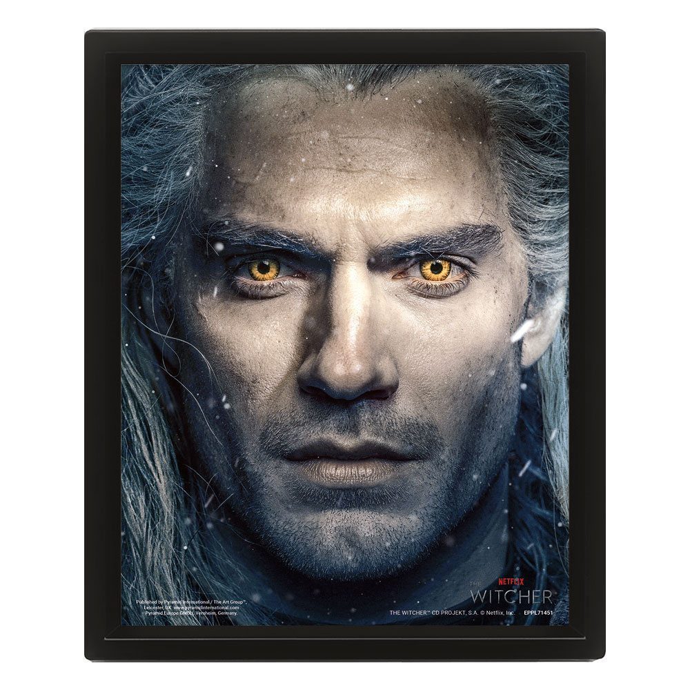 PYRAMID Bild The Witcher 3D-Effekt Poster Set im Rahmen Intertwined 26 x 20 cm