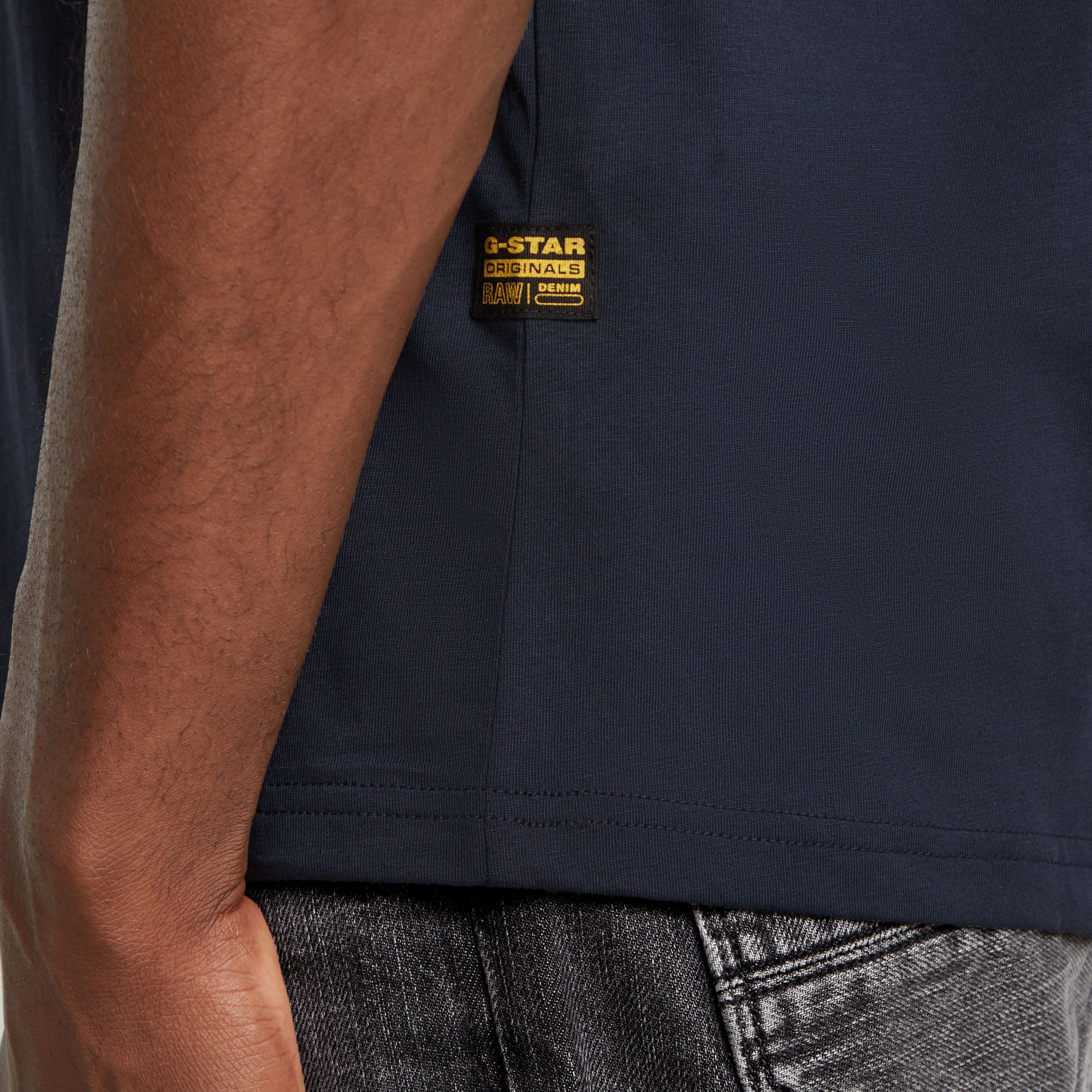 G-STAR T-Shirt Finger Print Burger mit Grafikprint