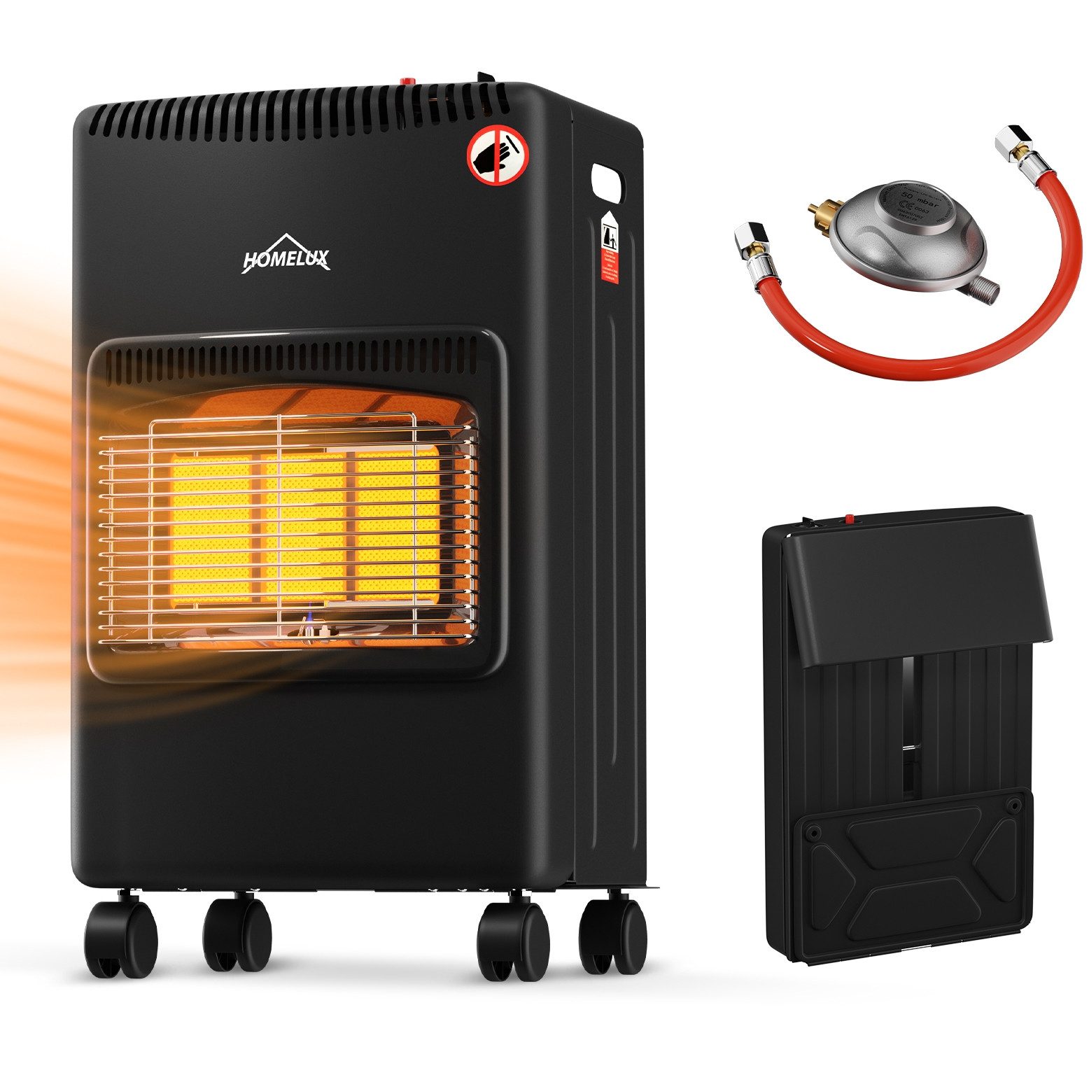 HOMELUX Heizlüfter Heizstrahler Gasheizung für Innenräume, Schlauch und Dru günstig online kaufen