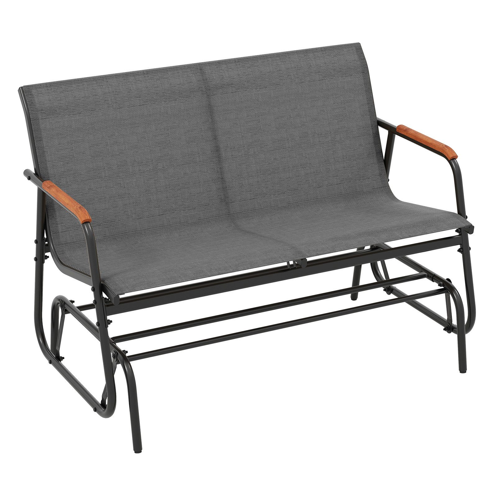 COSTWAY Gartenstuhl, Schaukelstuhl für 2 Personen, bis 300kg belastbar