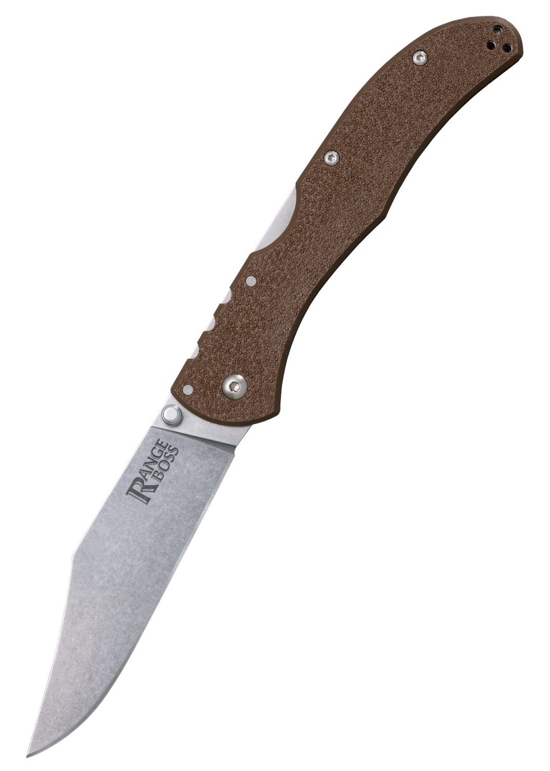 Taschenmesser Cold Steel Range Boss Einhandmesser in Dark Earth mit Nylon Griff