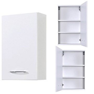 Lomadox Badmöbel-Set FLORIDO-03, (Spar-Set, 4-St), weiß Waschtisch Auzügen oder 2 Türen 155x200x47 cm Waschtisch 2 Türen