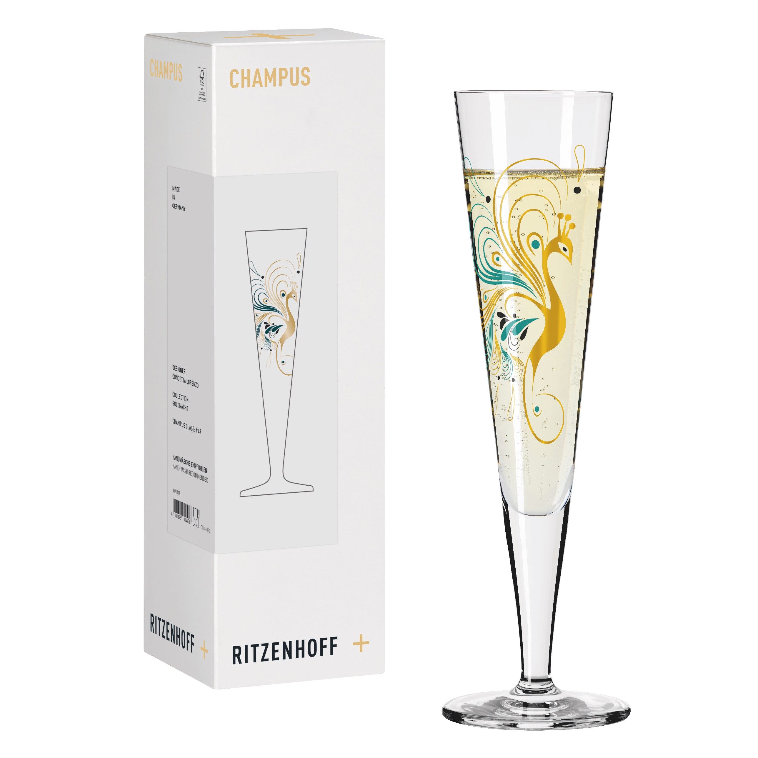Ritzenhoff Champagnerglas Goldnacht