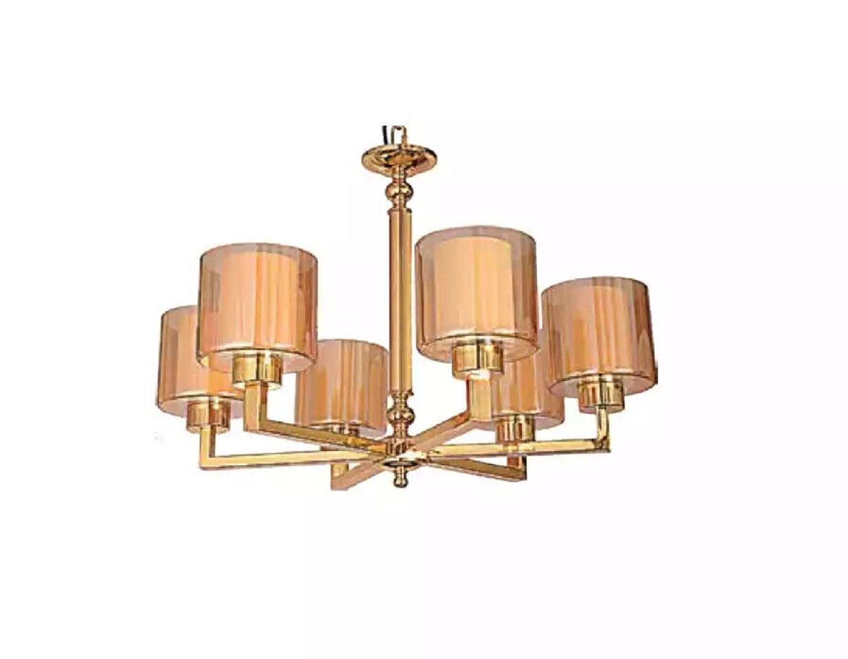 JVmoebel Kronleuchter Modern Kronleuchter Moderne Lampe schön Gold neu Schlafzimmer, Leuchtmittel wechselbar, Made in Europe