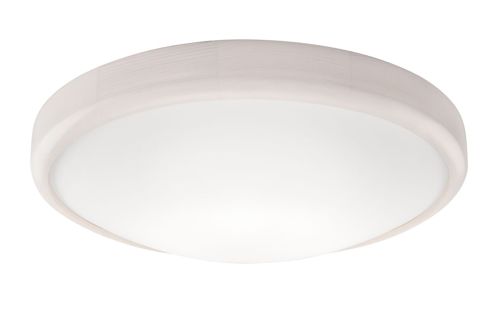 Licht-Erlebnisse Deckenleuchte FERNLY, LED fest integriert, Warmweiß, Weiße LED Deckenlampe rund flach modern Schlafzimmer Wohnzimmer Lampe