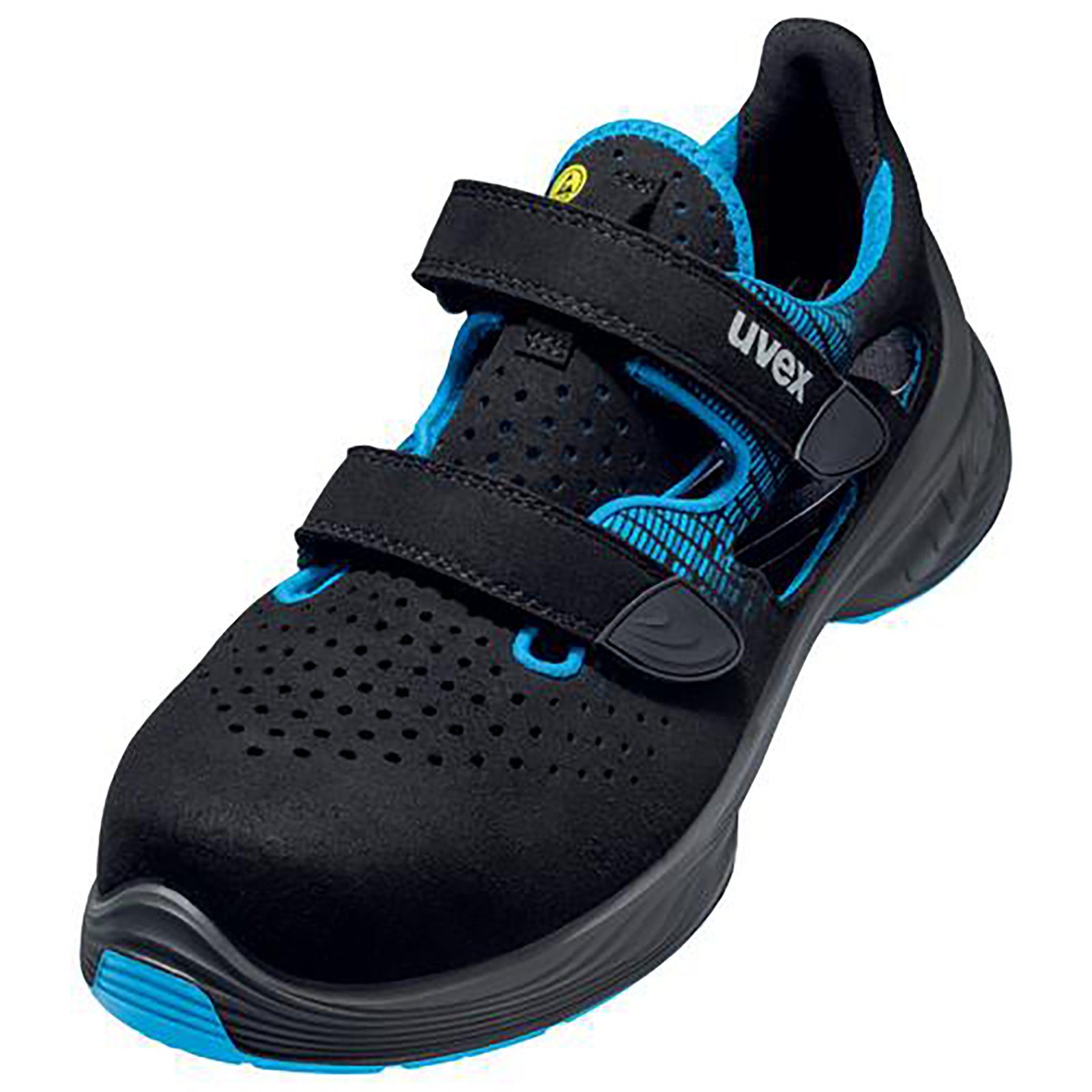 Uvex 1 G2 Sandalen S1 blau, schwarz Weite 11 Sicherheitsschuh