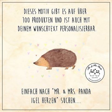 Mr. & Mrs. Panda Hundefliege Igel Herzen - Gelb Pastell - Geschenk, kleine Hunde, Kuss, Halstuch, Polyester