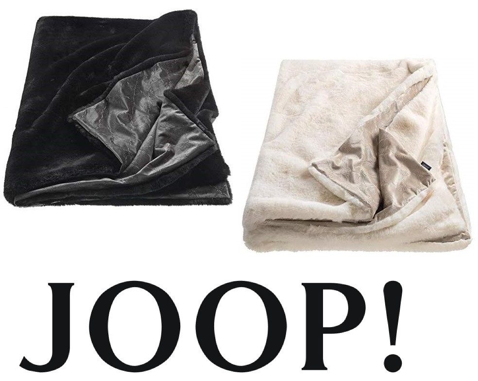 Plaid Smooth, JOOP!, Wendedesign, Fake Fur und Samt Optik