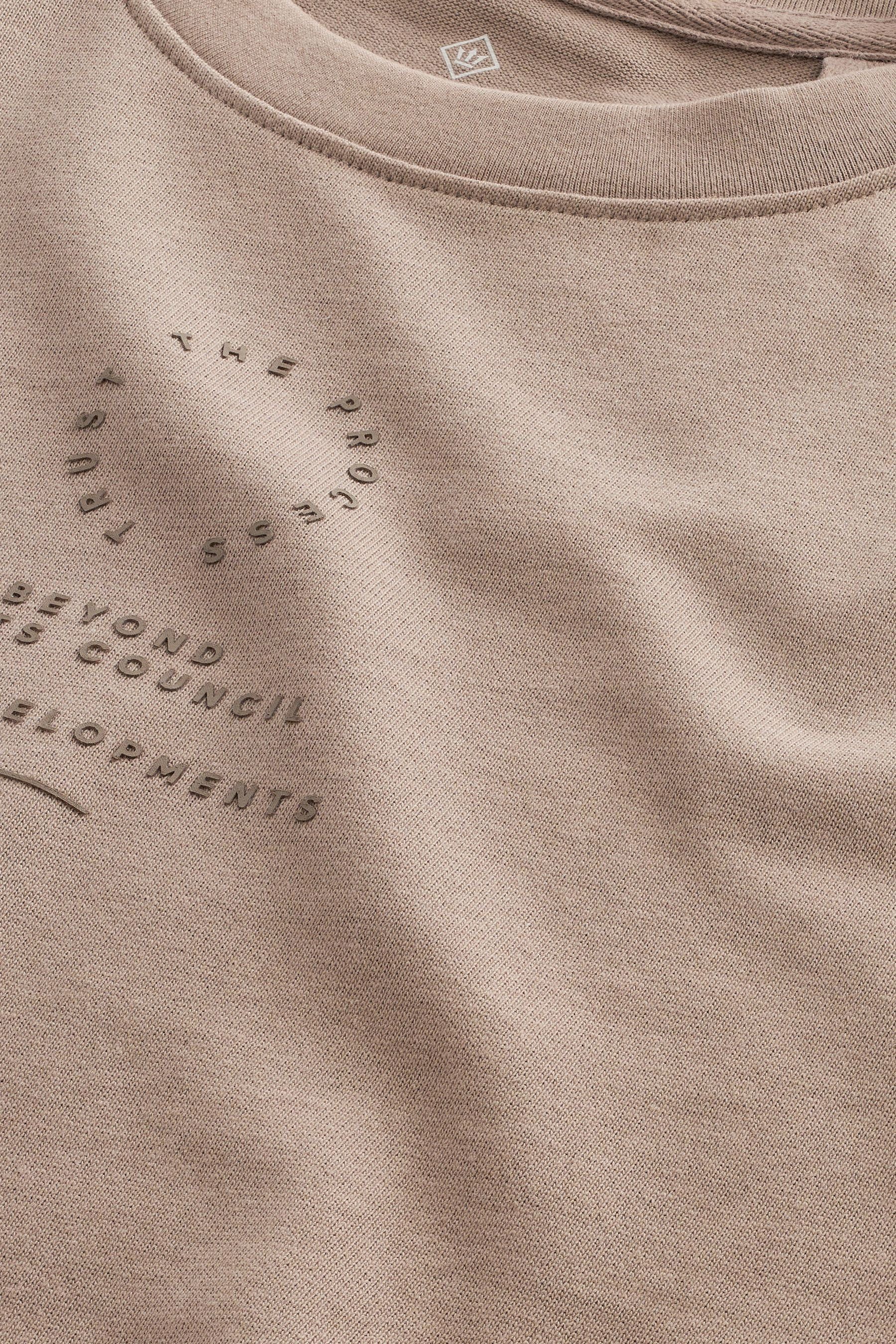 Neutral Front schwerem (1-tlg) T-Shirt Next T-Shirt Print aus Stoff