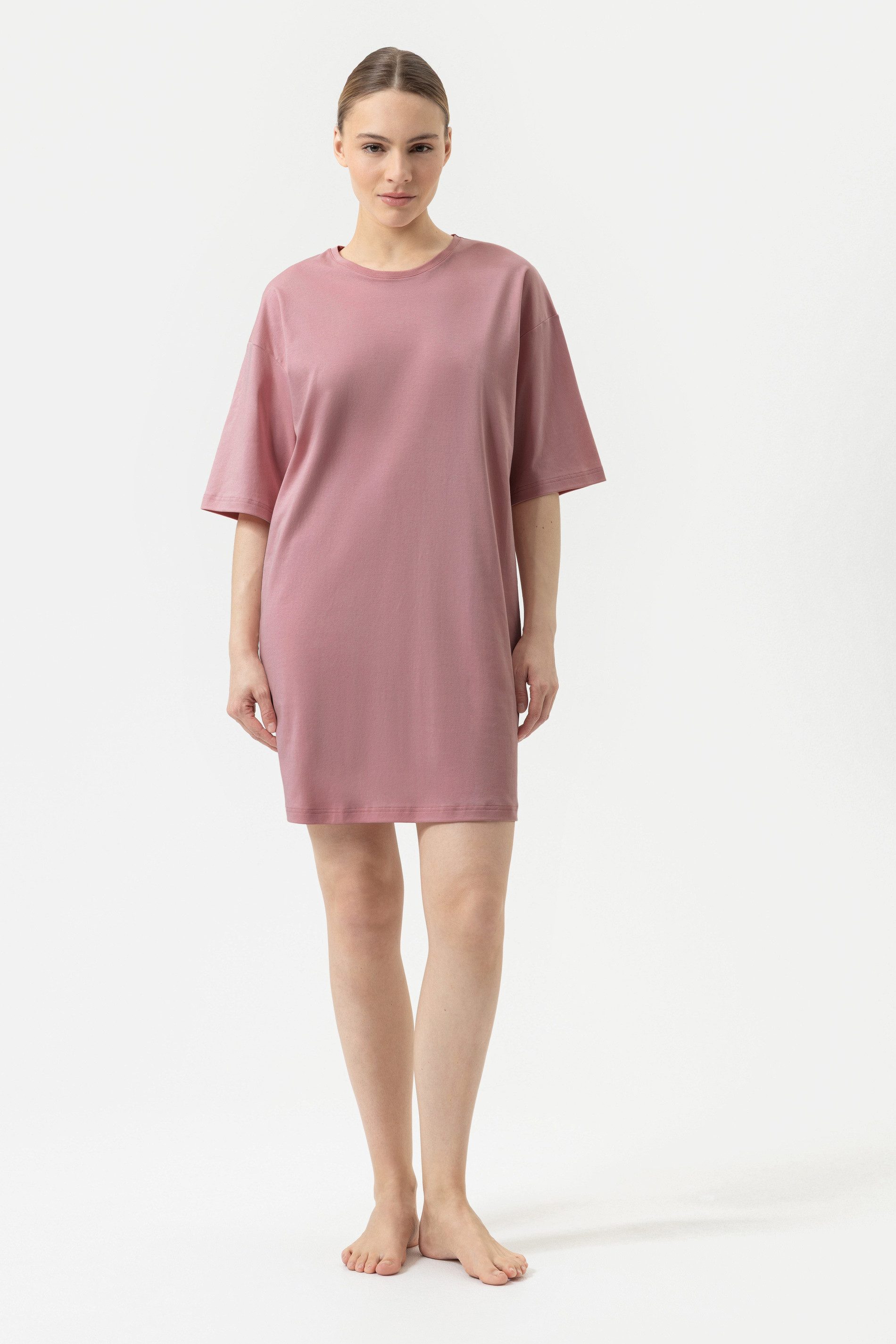 Mey Nachthemd Damen Serie Flower Bed Uni (1-tlg) Casual Nachthemd, Oversized Fit, 100% Baumwolle, Interlock Jersey