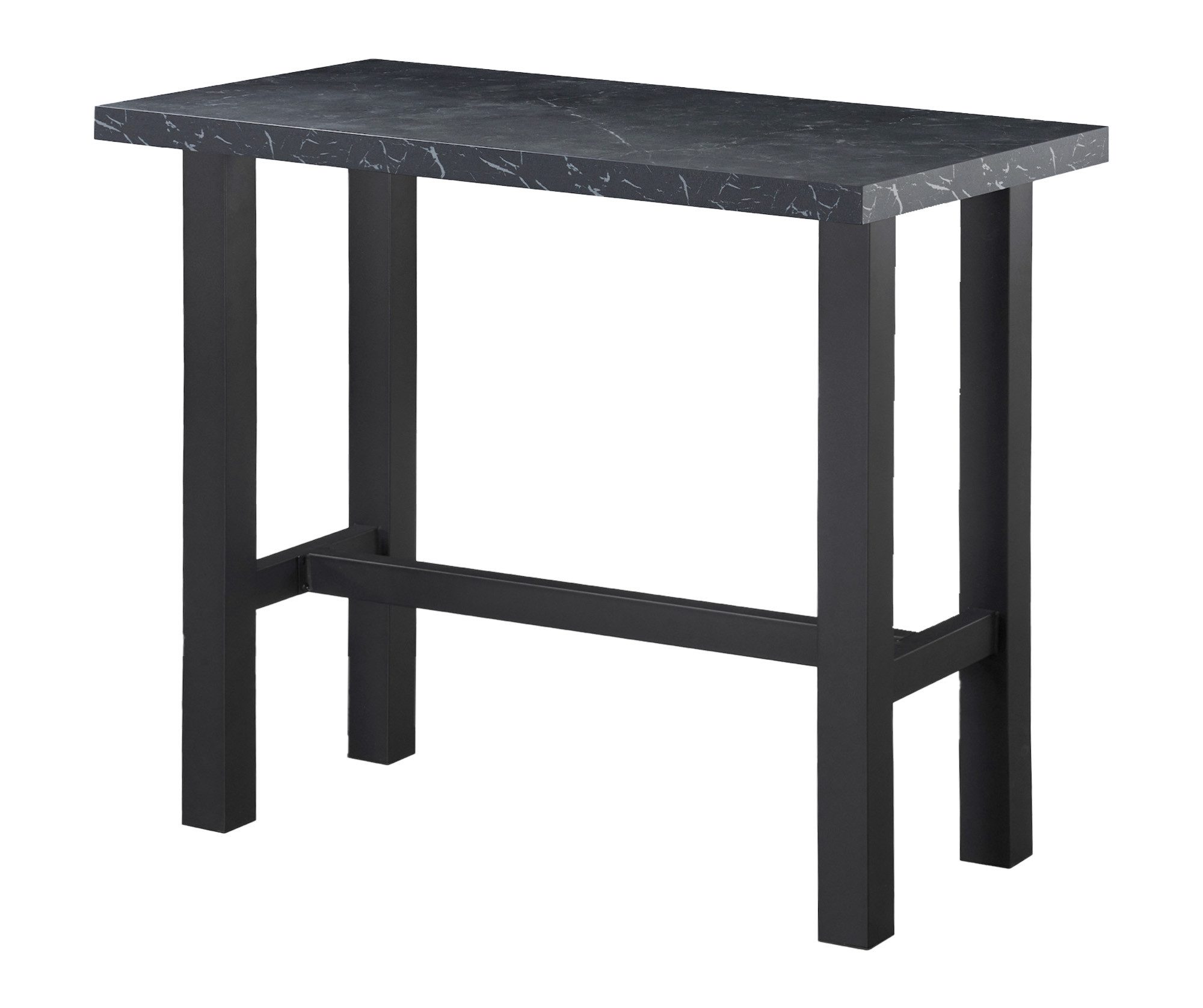 DUBI Möbel Bartisch LOTTE, schweres 4-Fuß oder X-Gestell, Metallgestell, Holztischplatte aus MDF