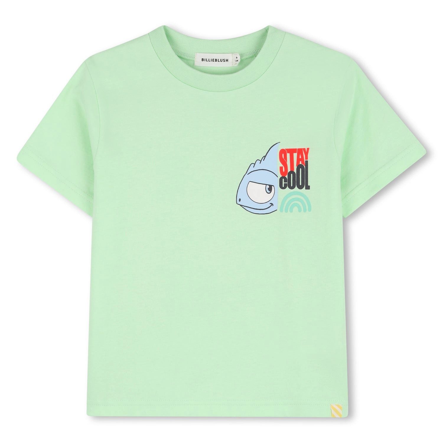 Billieblush T-Shirt Billieblush Jungen T-Shirt -Stay Cool-in hellgrün mit großem Rückenpri