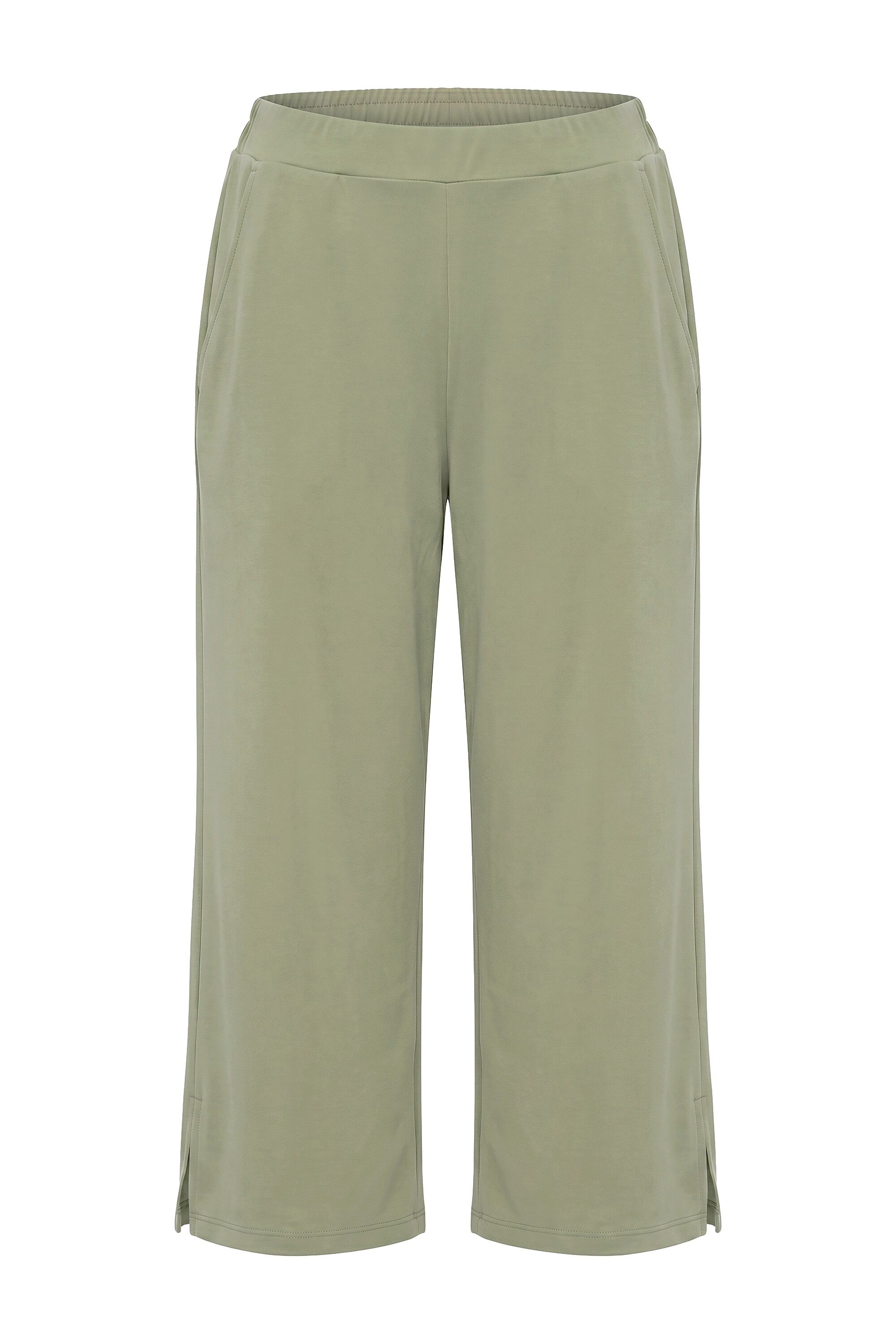 Angel of Style Culotte Culotte gerades Bein Elastikbund Seitenschlitze