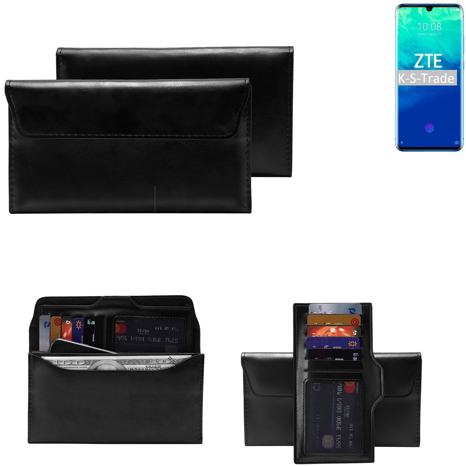 K-S-Trade Handyhülle für ZTE Axon 10 Pro, Handy Hülle Schutz Hülle Tasche Schutz Case Handytasche