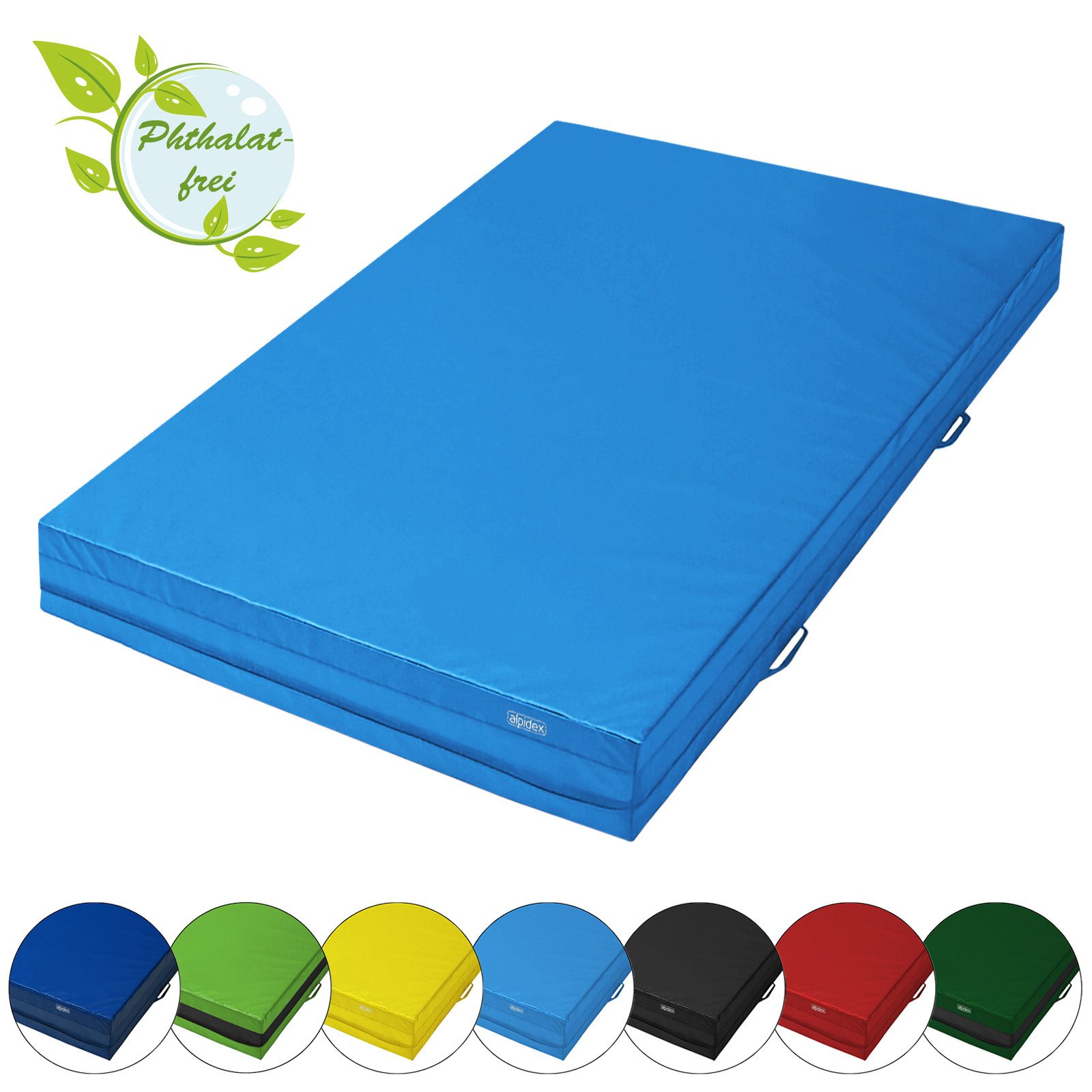 Weichbodenmatte ALPIDEX Weichbodenmatte 200x100x20 cm - Anti-Rutschboden & Tragegriffe