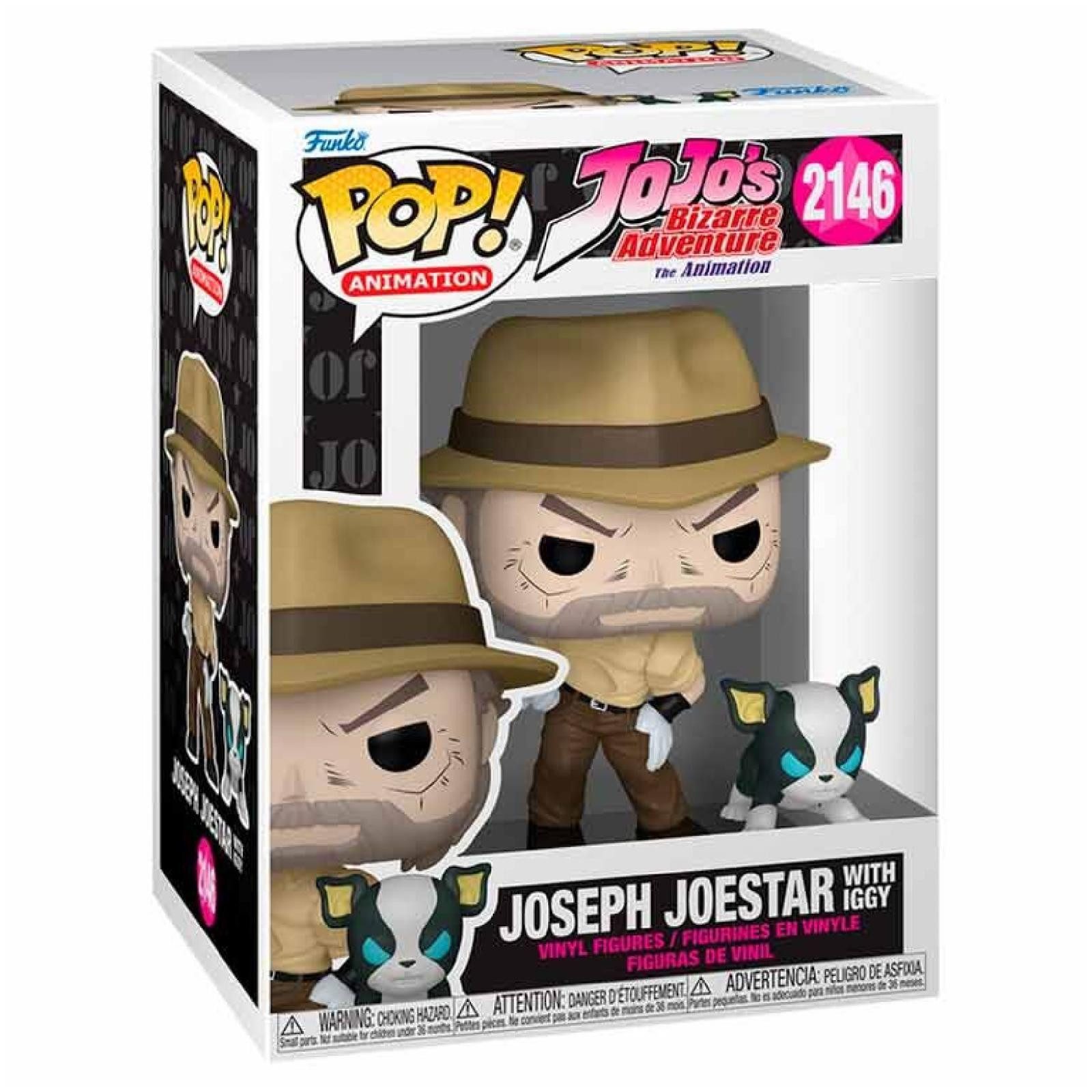 Funko Sammelfigur Jojo's Bizarre Adventure Joseph Joestar with Iggy #2146