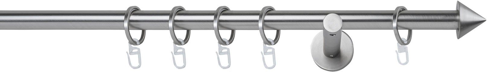 mydeco Gardinenstange 20mm Cone Wandträger 12 cm, 1-läufig, Fixmaß, verschraubt