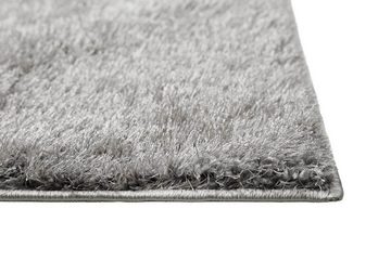 Hochflor-Teppich Fanny, Wecon home Basics, rechteckig, Höhe: 30 mm, waschbar, einfarbiger Teppich, mit Antirutschbeschichtung, Wohnzimmer