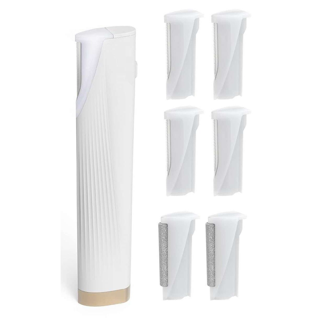 COOL-i ® Haarschneider Elektro-Gesichtshaarentferner – Schmerzfreies Dermaplaning-Gerät, für Frauen mit LED, 3 Stufen & 6 Klingen – Peeling & Haarentfernung