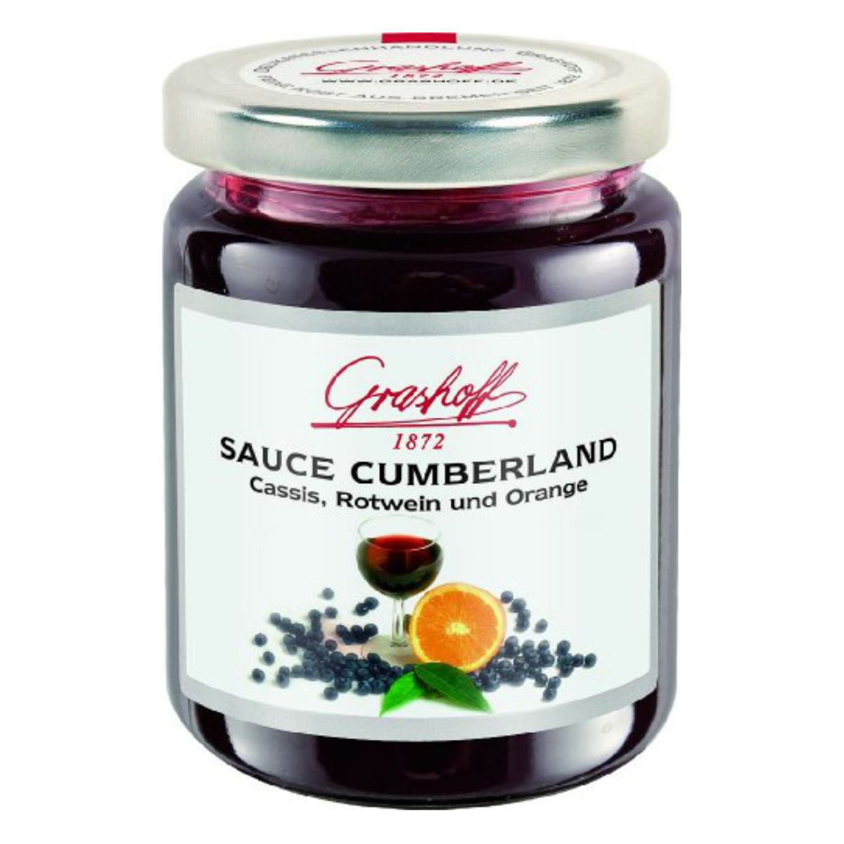 Grashoff Saucen, Grashoff Cumberland Sauce fruchtig frisch pikant mit Rotwein 200ml