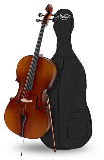 Classic Cantabile Violine »Student Cello 4/4 SET inkl. Bogen und Tasche« 4/4, Handgefertigte Qualität