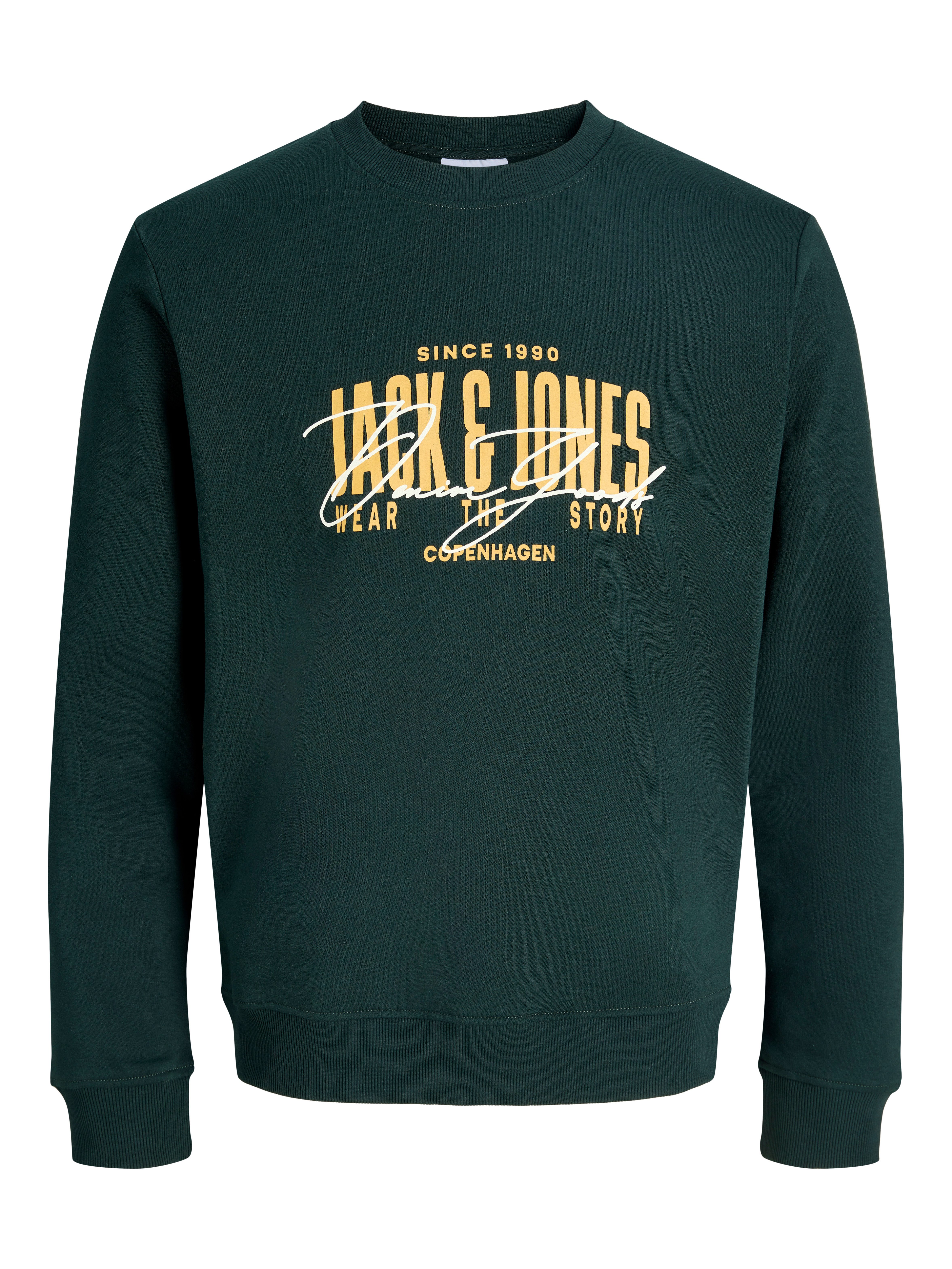 Jack & Jones Sweatshirt JJAERO SWEAT CREW NECK Materialmix, regular fit