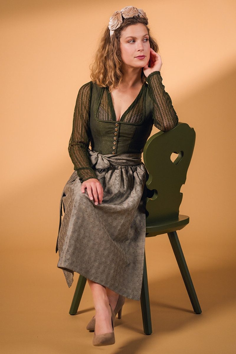 MarJo Dirndl Midi Dirndl 2tlg. - LINA - efeu