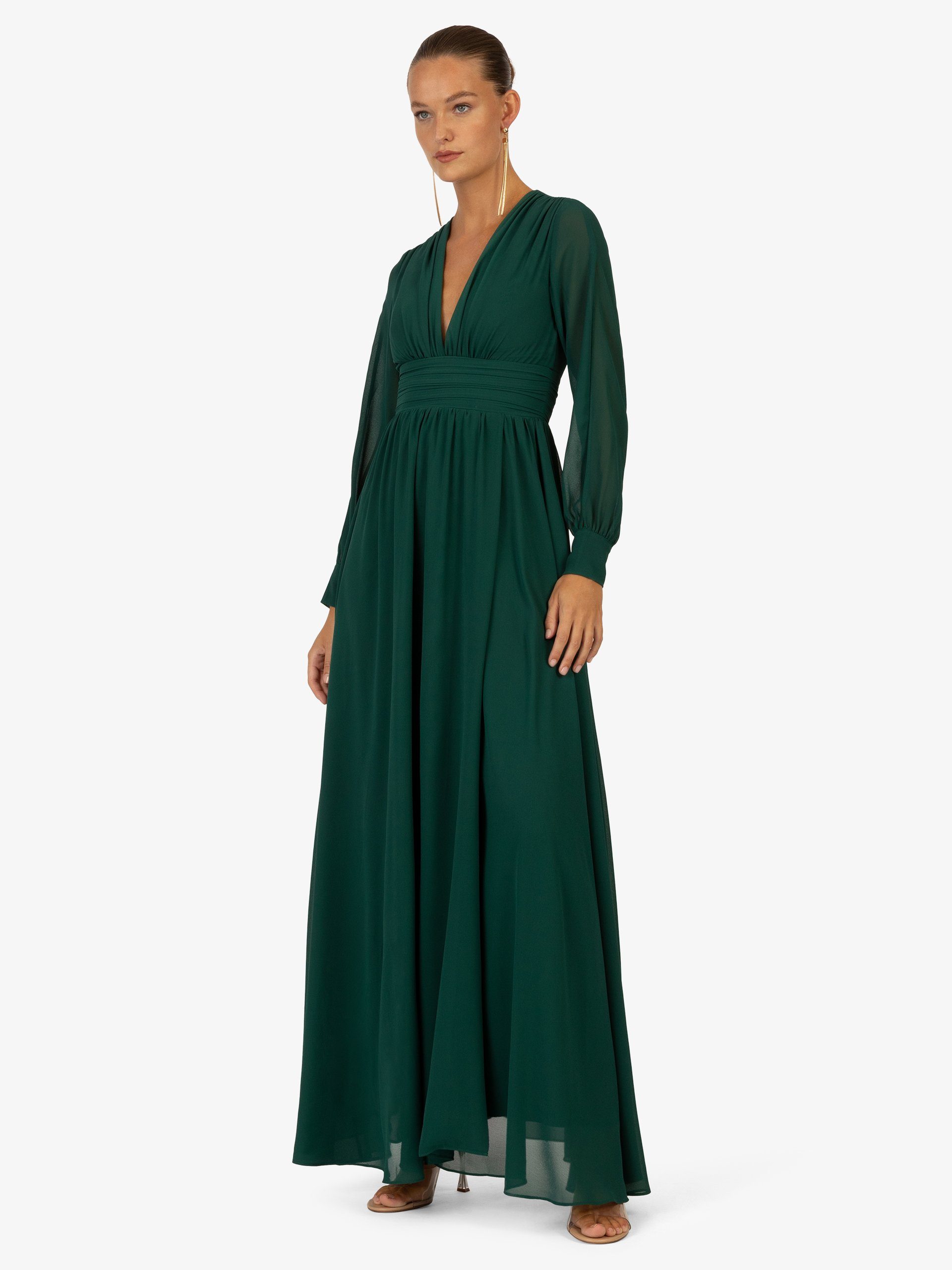 Kraimod Abendkleid Abendkleid mit geschlitzten lange Ärmeln