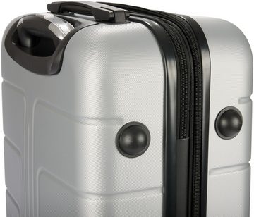 BRUBAKER Handgepäckkoffer Miami - Erweiterbare Koffer mit Zahlenschloss - 37 x 56 x 24,5 cm, 4 Rollen, Hartschalen Handgepäck - ABS Rollkoffer Trolley - Größe M