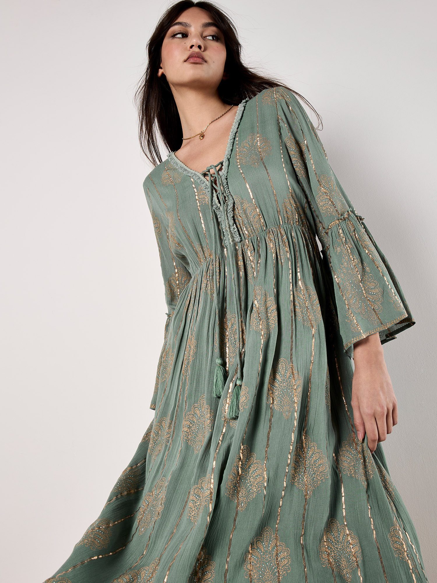 Apricot Maxikleid günstig online kaufen