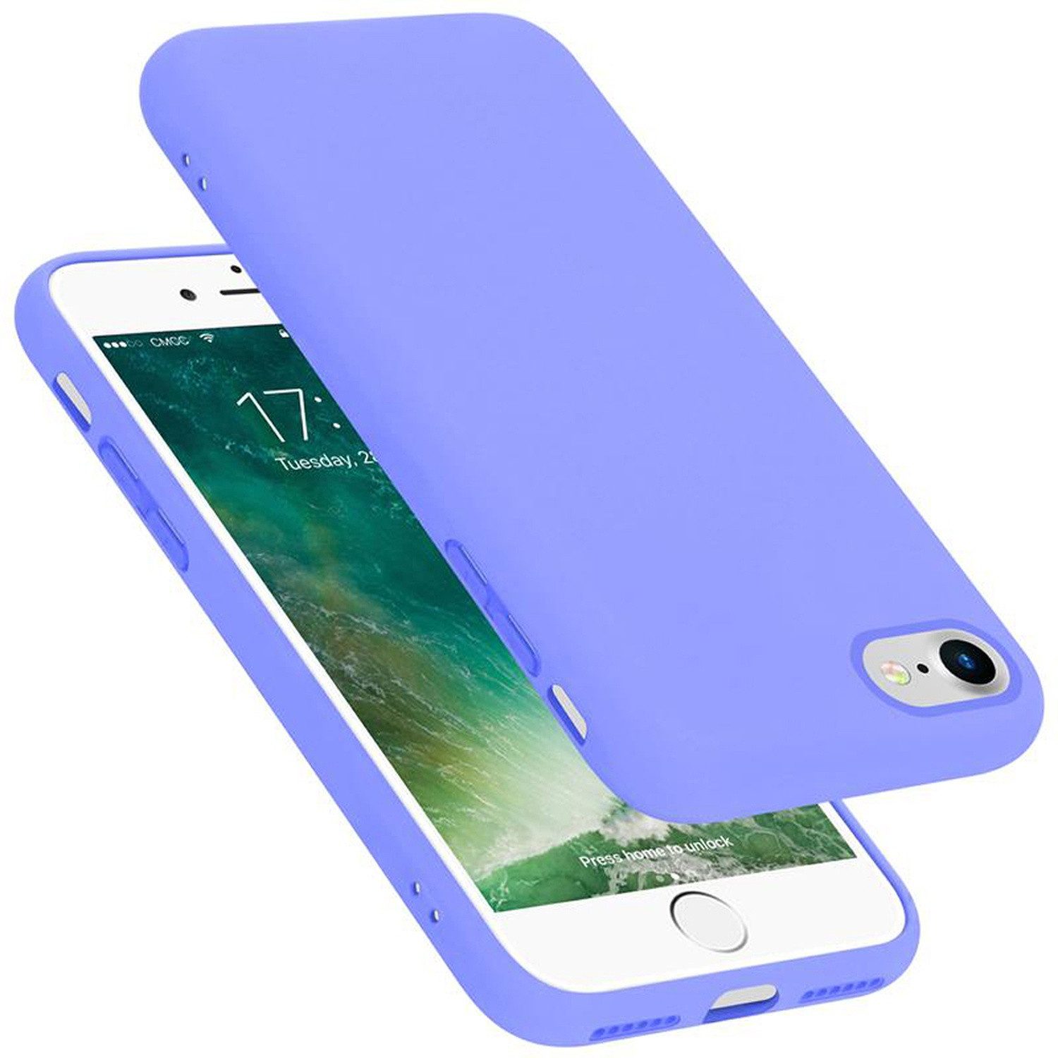 Cadorabo Handyhülle für iPhone 7 / 7S / 8 / SE 2020 Hülle Apple iPhone 7 / 7S / 8 / SE 2020, Flexible Hülle TPU Silikon Schutzhülle Back Cover Case