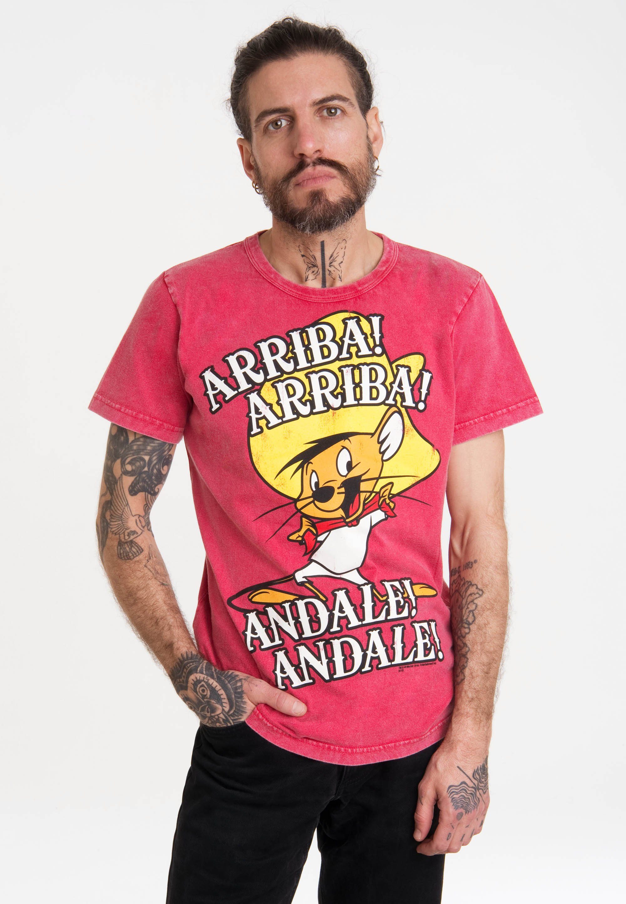 LOGOSHIRT T-Shirt Looney Tunes - Speedy Gonzales mit lizenziertem Print günstig online kaufen