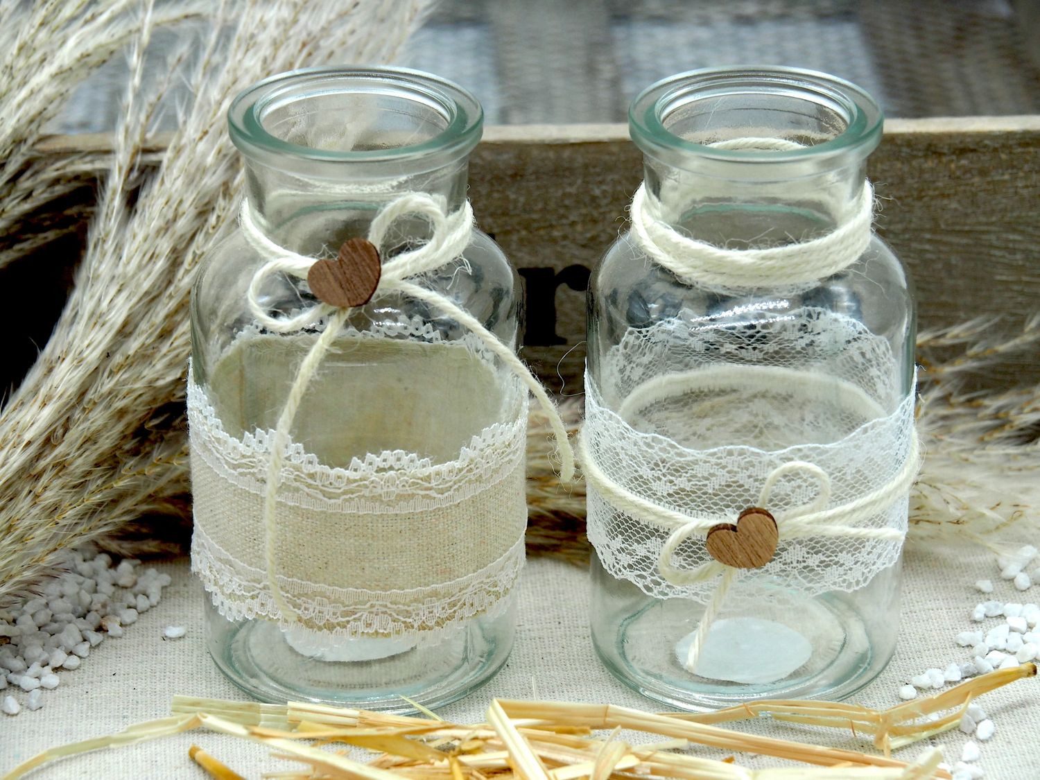 ZauberDeko Tischvase Vasen Hochzeit Vintage Tischdeko günstig online kaufen