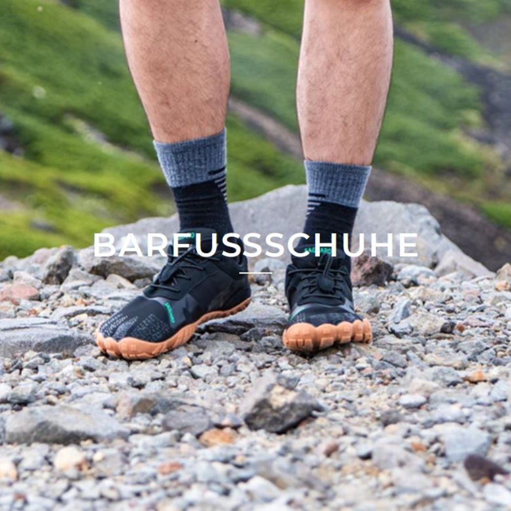 Sneaker Sport-Schuhe Laufschuhe Barfußschuh leicht, (bequem, Schwarz Minimalschuhe rutschfest) AC Trail-Running atmungsaktiv, Jogging SAGUARO