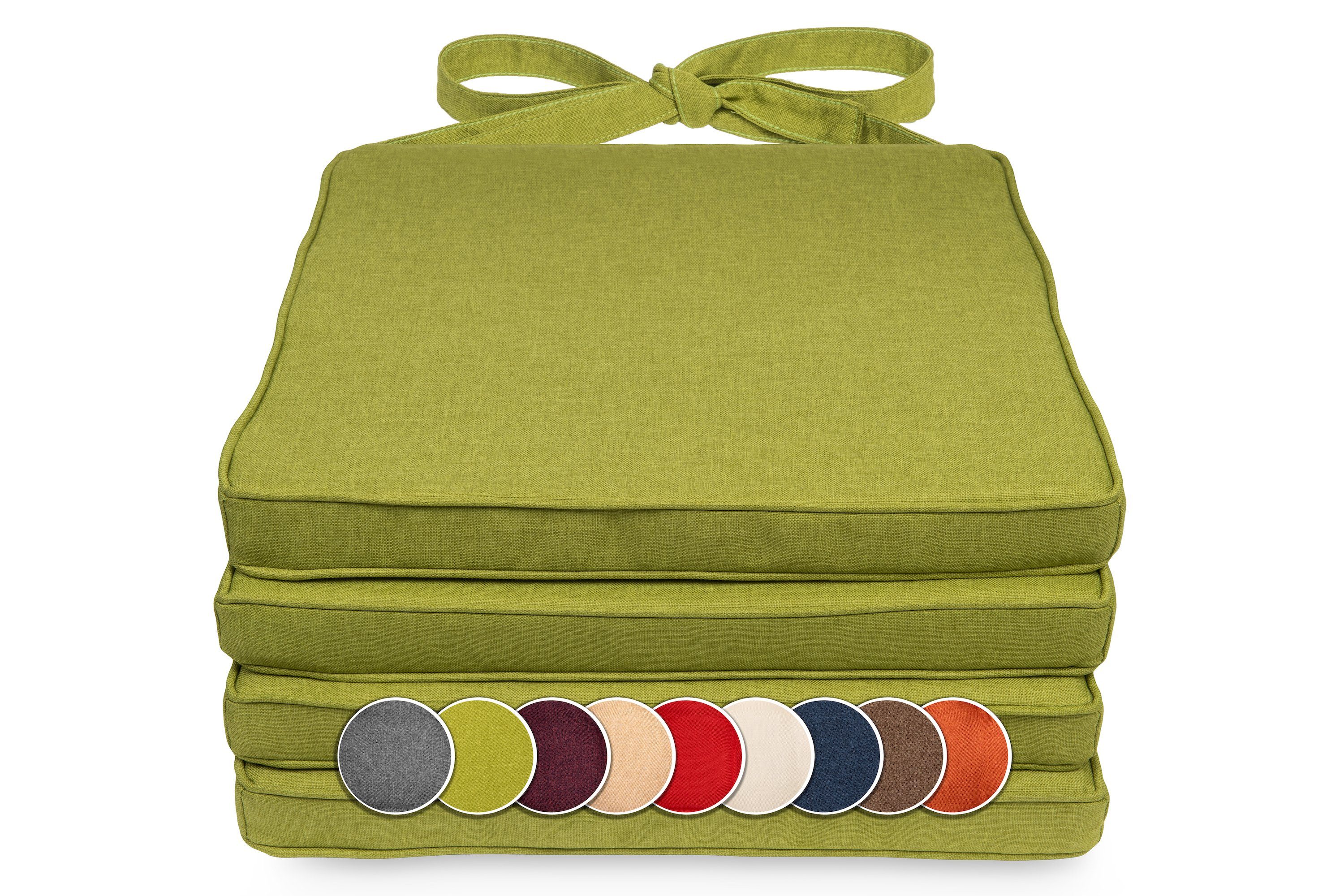 sunnypillow Подушка для стула 4er Set Подушка для стула 40 x 45 x 5cm