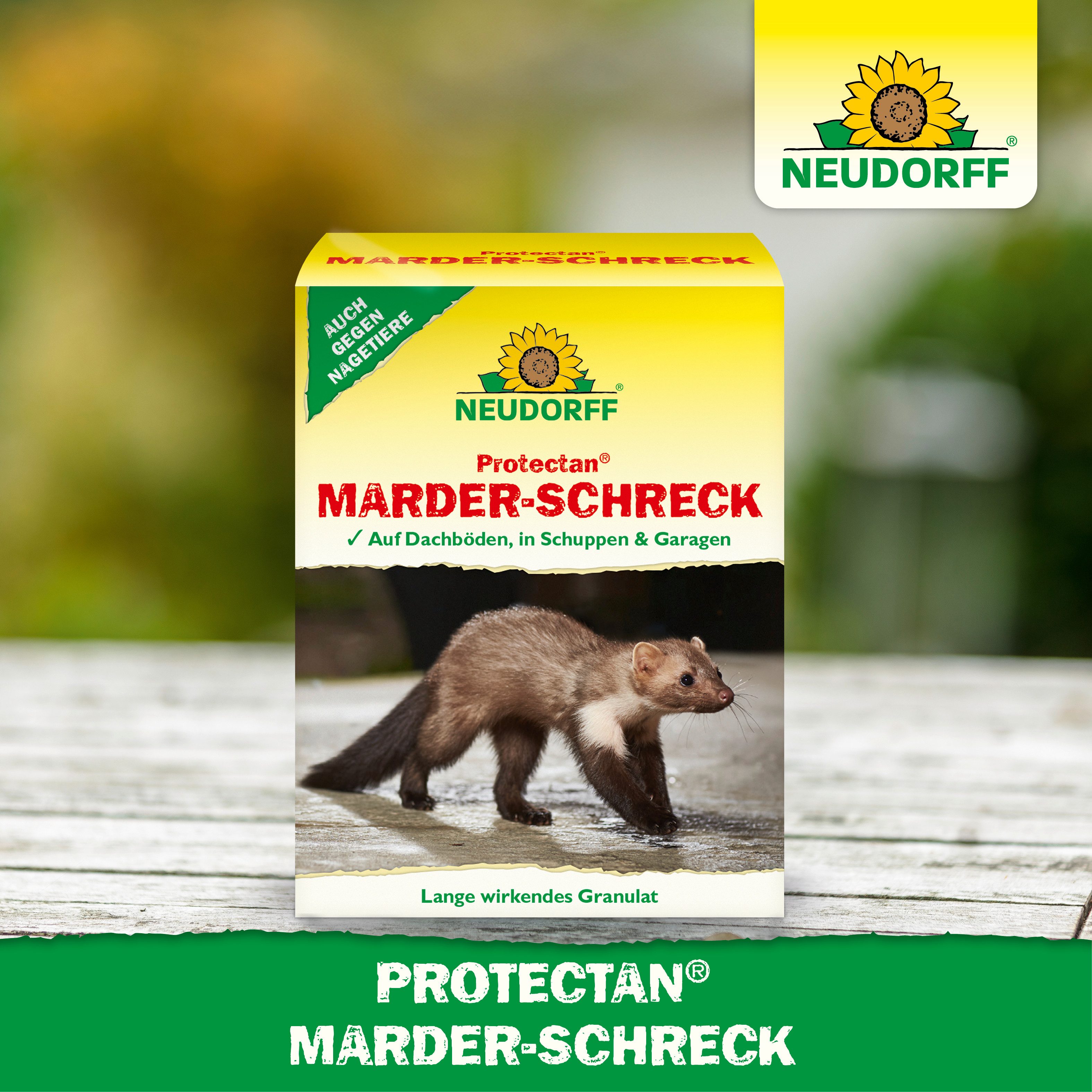 Neudorff Tierfallen-Köder Neudorff Protectan Marder-Schreck 200 g, 200 g, 1 Stück, Geruchsbasiertes Fernhaltegranulat für Marder, 200 g für ca. 13 laufende Mete – Bild 5 von 5