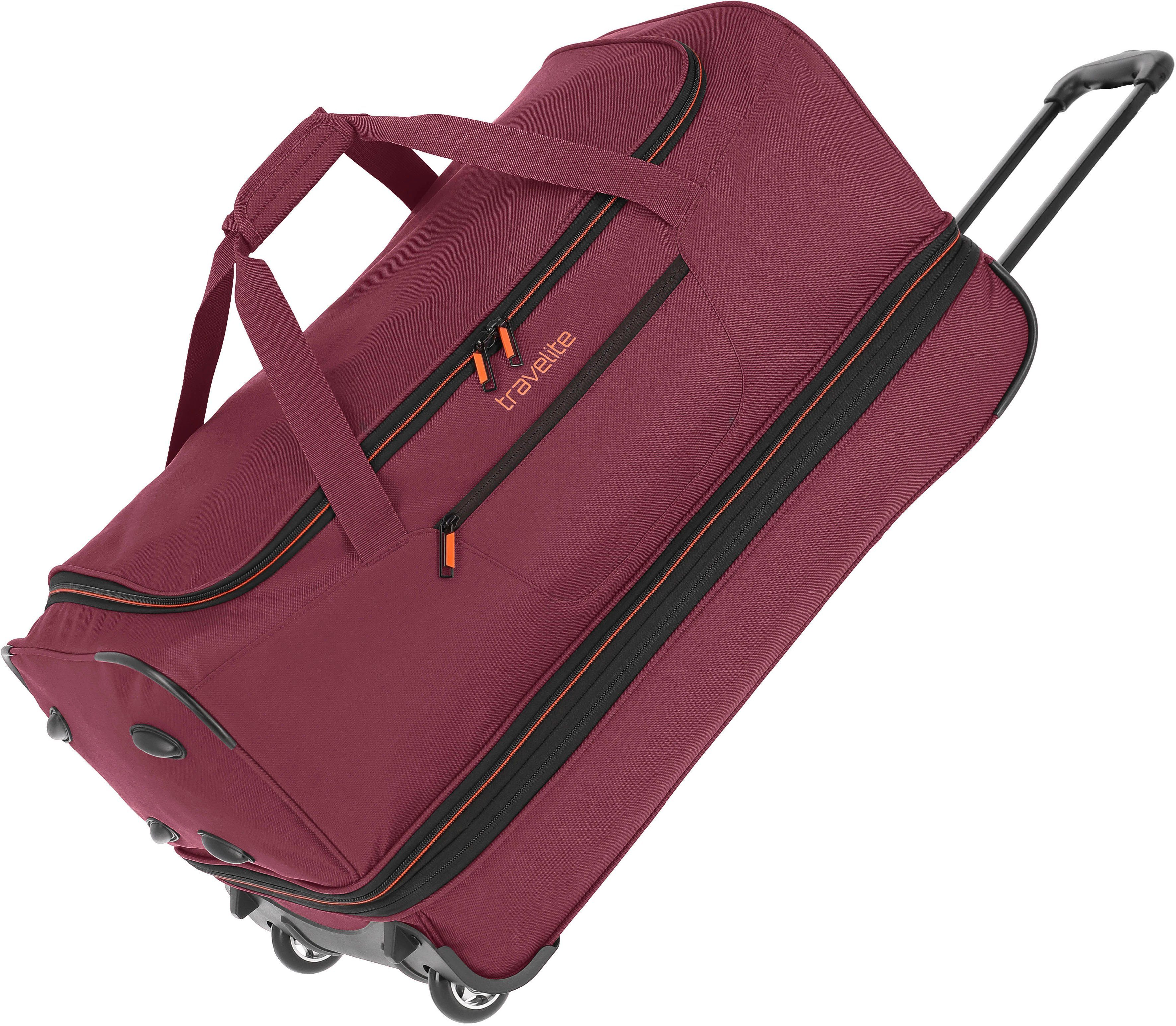 bordeaux, Basics, Reisetasche travelite mit cm, 70 Rollen