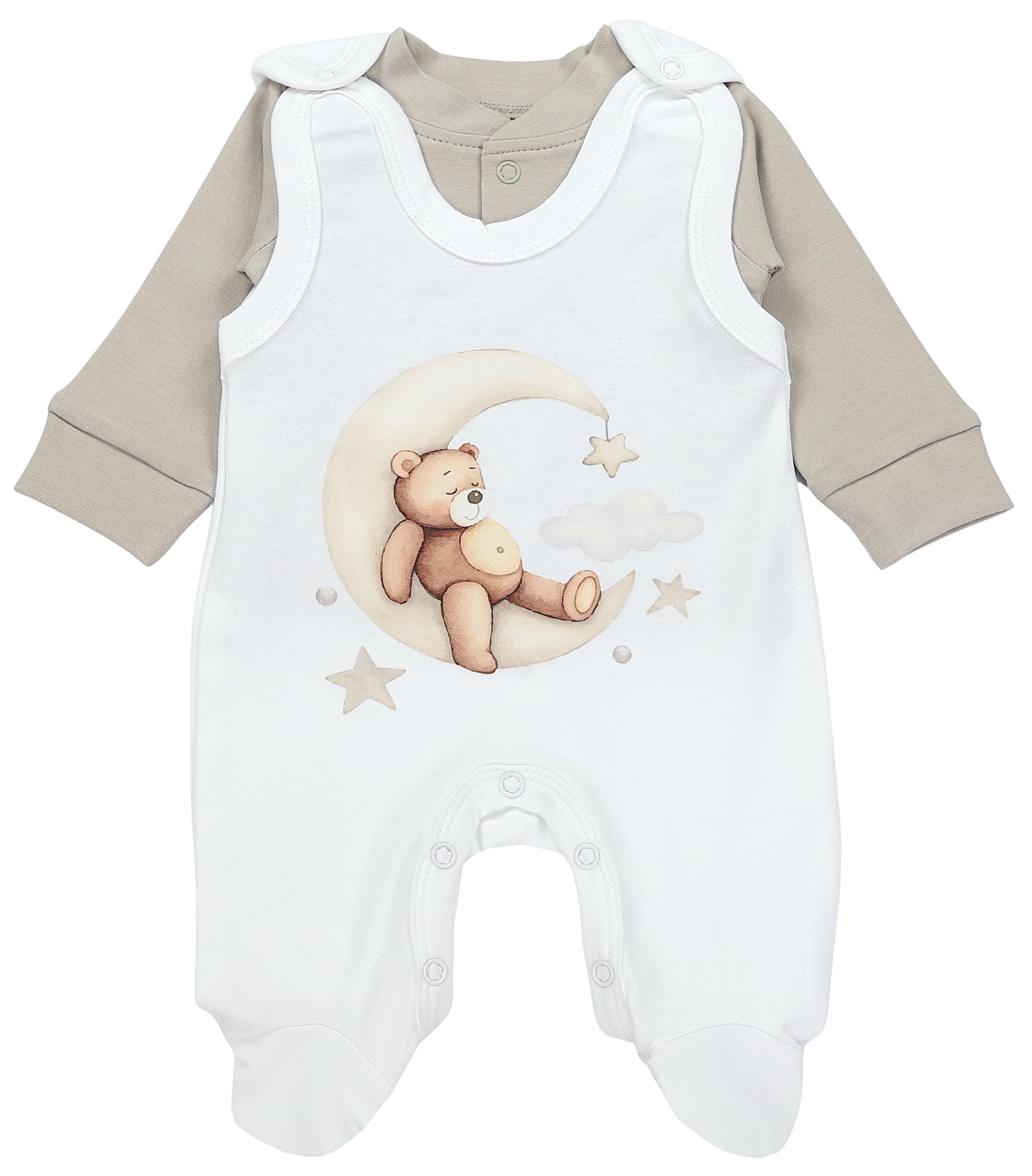 TupTam Strampler TupTam Baby Mädchen Jungen Strampler mit Langarmshirt Aufdruck Spruch