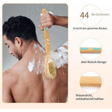 Rnemitery Badebürste Rückenbürste mit Langem Stiel für Saunabürste und Massagebürste, 1-tlg.