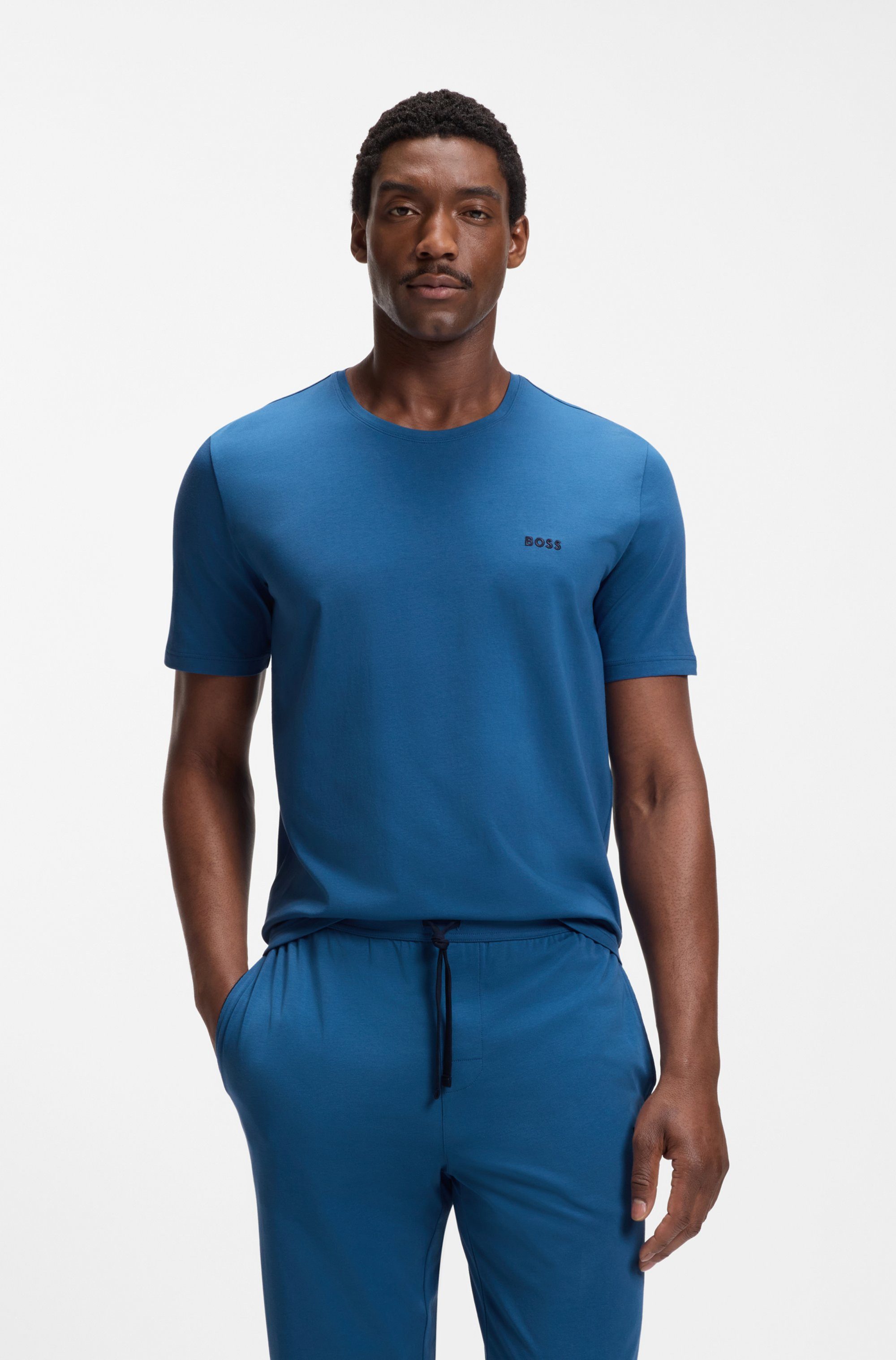 BOSS T-Shirt Mix&Match T-Shirt R mit Logostickerei