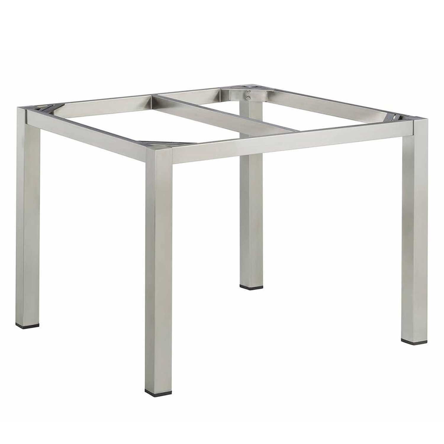 Edelstahl grau Kettler Gartentisch Gartentisch mit 95x95cm Tischplatte HPL KETTLER Cubic