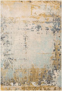 Teppich Abstract 2378, Surya, rechteckig, Höhe: 11 mm, Modern Marmor Design, Wohnzimmerteppich, Schlafzimmer