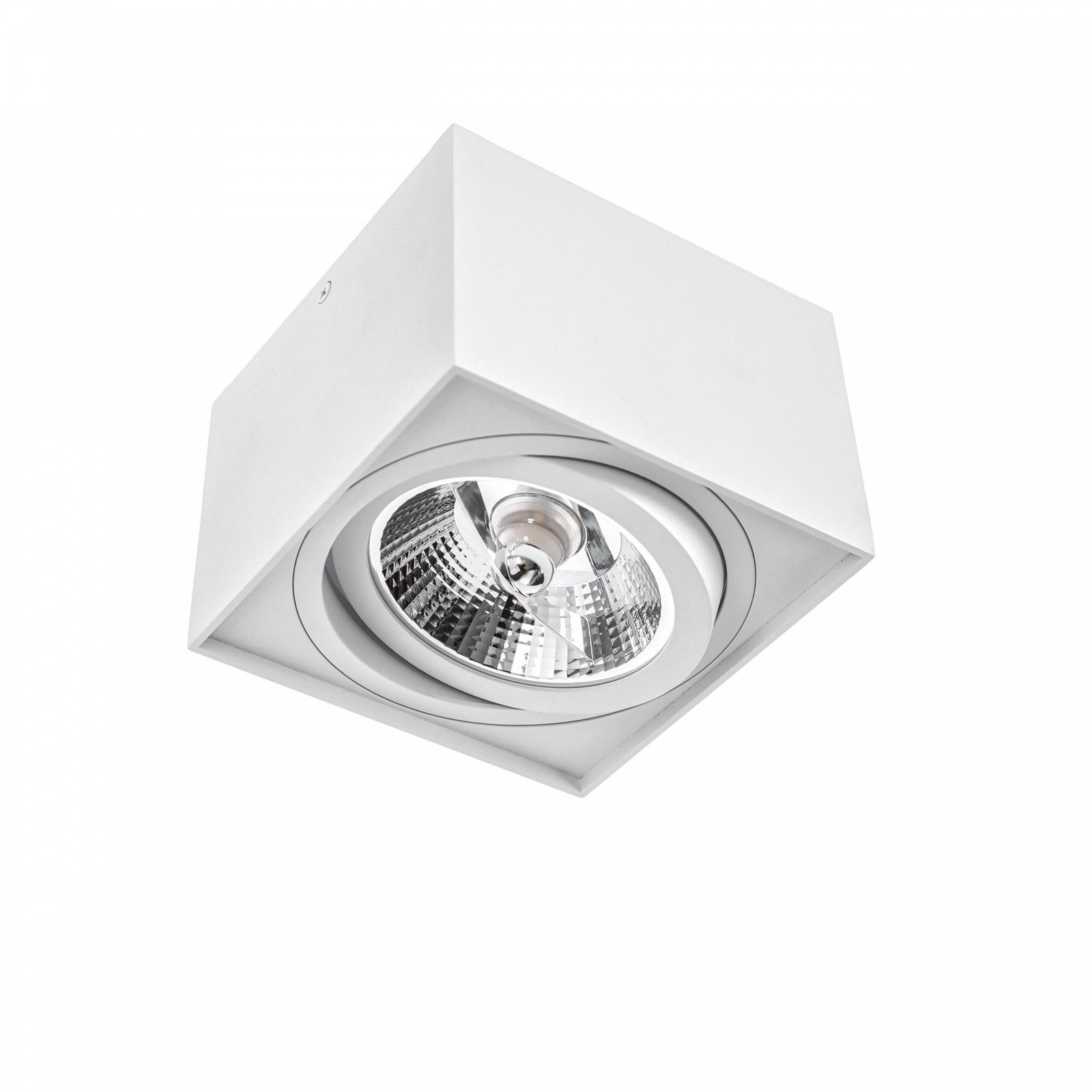 Spectrum Aufbauleuchte LED Chloe AR111 GU10 schwenkbar Deckenleuchte IP20 max. 50W eckig, Kein Leuchtmittel enthalten, Schwenkbar