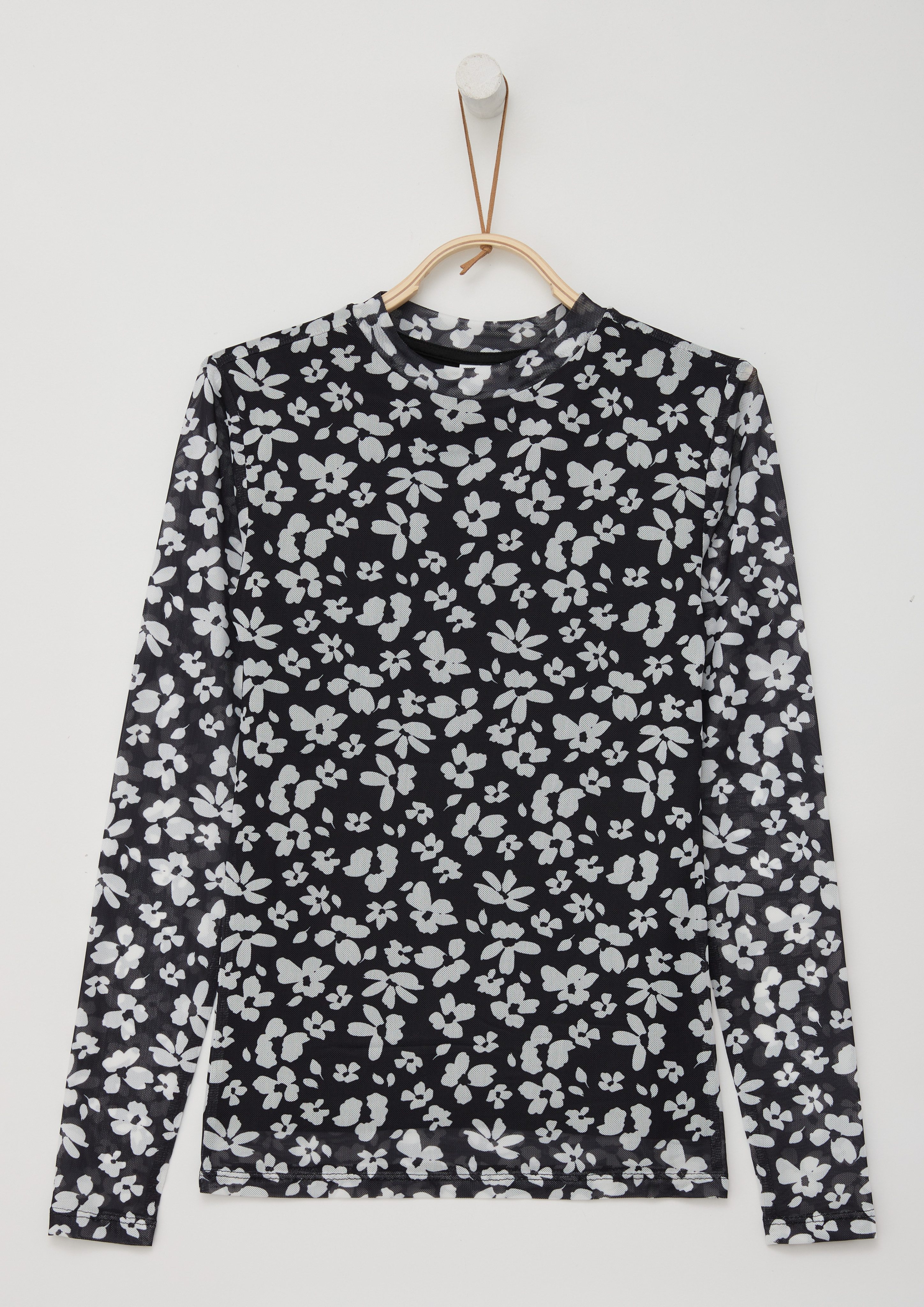s.Oliver Junior Langarmshirt mit All-Over Print günstig online kaufen
