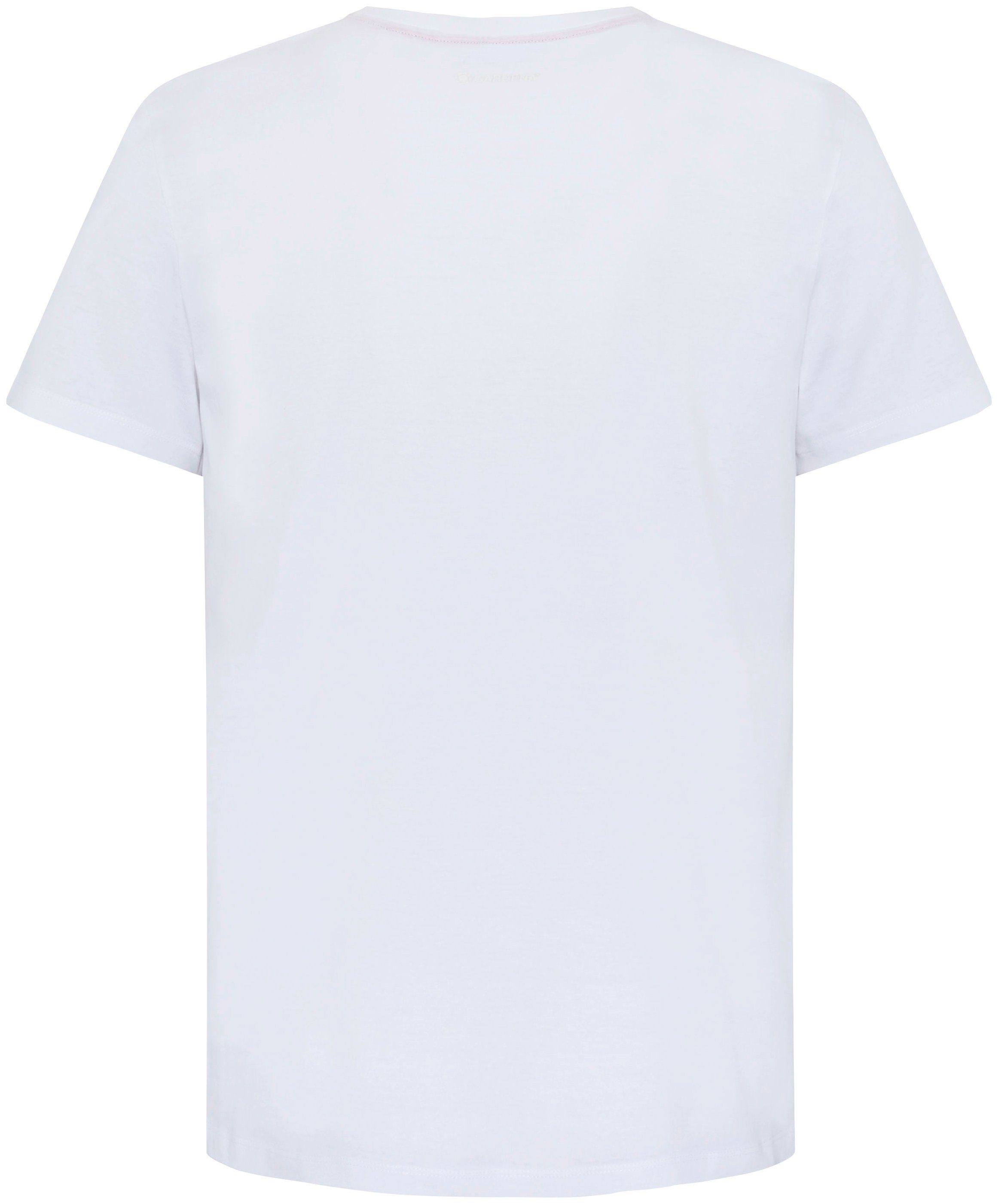 GARDENA T-Shirt Bright White Aufdruck mit